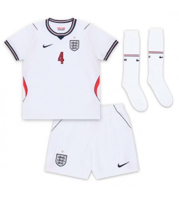 England Declan Rice #4 Hjemmebanetrøje Børn VM 2026 Kortærmet (+ Korte bukser)
